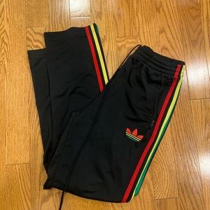 Tricolour adidas pants